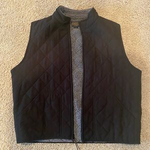 Pendleton Mens XL Black Quilted Lined Vest